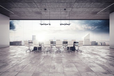 the meeting room in a luxury building