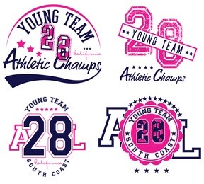 college champs athletics league sport artwork for apparel 