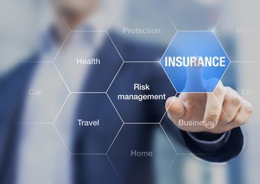 consultant presenting insurance concept and risk management