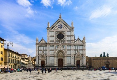 basilica di santa croce (basilica of the holy cross) in florence, italy