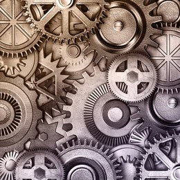 metallic gears background