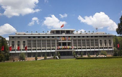reunification hall, presidential palace, saigon ho chi minh city vietnam