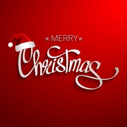 merry christmas lettering design