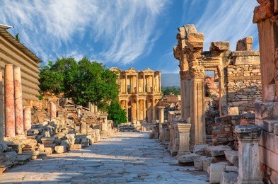 celsus library in ephesus, turkey