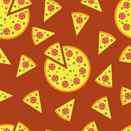 pizza. seamless background.