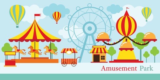 amusement park, carnival, fun fair, circus, day scene festival