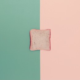 minimal style. toast on fashion background