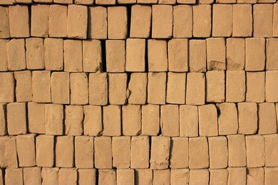 pattern of bricks.