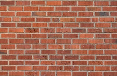 tiled red brick wall