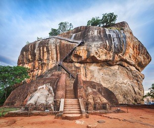 world heritage site sgiriya or lion rock. panorama