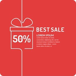 original concept poster discount sale. sale banner. vector illustration