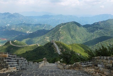 ancient great wall of badaling in china