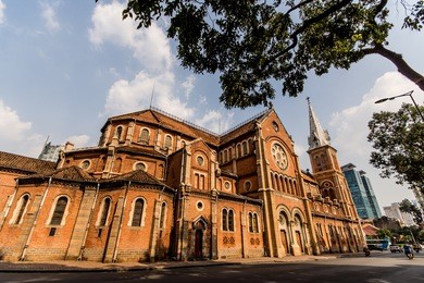 saigon notre-dame cathedral in ho chi minh city