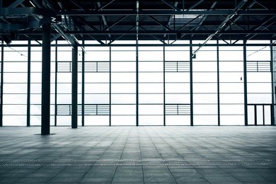 modern empty show room