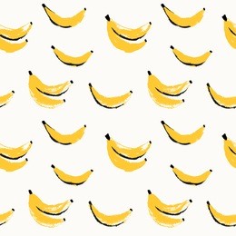 seamless stylish pattern with hand drawn bananas