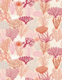 seamless texture of various coral formations vector illustrations
