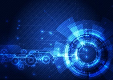 abstract futuristic digital technology background. illustration vector