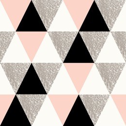 abstract geometric seamless repeat pattern in black, white, taupe and pastel pink.. modern and stylish abstract design poster, cover, card design.