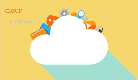 cloud storage vector illustration