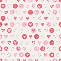 seamless hearts pattern
