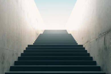 stairs from underground upward