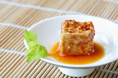a piece of fermented bean curd