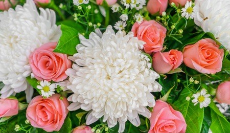beautiful flowers  for valentines and wedding scene