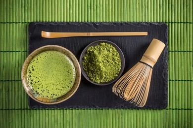 matcha tea and green tea utensils