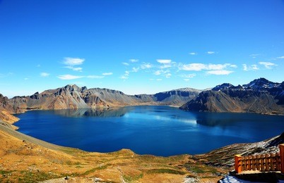 lake tianchi at changbaishan national park, china.