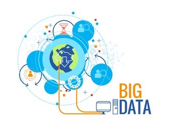 big data business concept ,info graphic vector illustration
