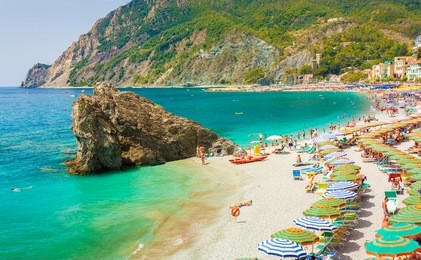 monterosso is one of the cities in the touristic cique terre sequence of hill cities, . it is located in liguria, italy.