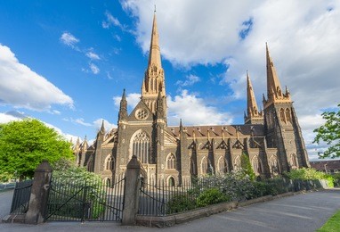 st. patrick's roman catholic cathedral in melbourne, victoria, australia