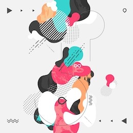 abstract modern geometric background