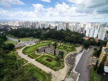 aerial view of ipiranga, sao paulo, brazil