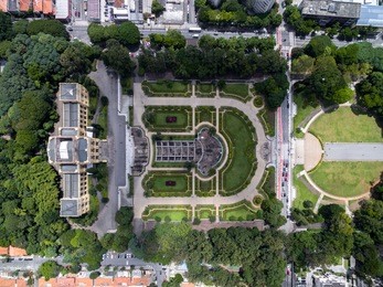top view of ipiranga, sao paulo, brazil