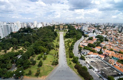 aerial view of ipiranga, sao paulo, brazil