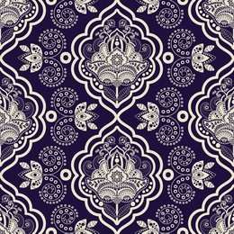 striped seamless pattern. monochrome floral wallpaper. damask background