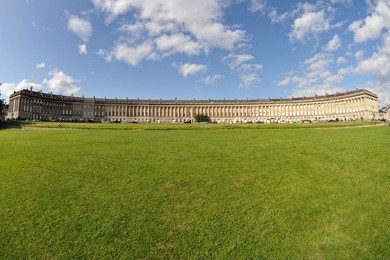 royal crescent, bath, somerset, england, uk