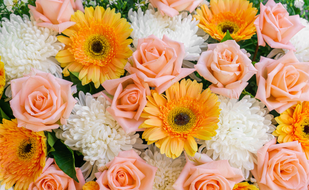 beautiful flowers  for valentines and wedding scene