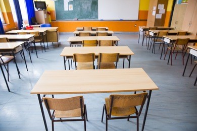 empty class room of elementary school