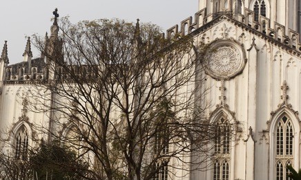 st paul's cathedral in kolkata, india