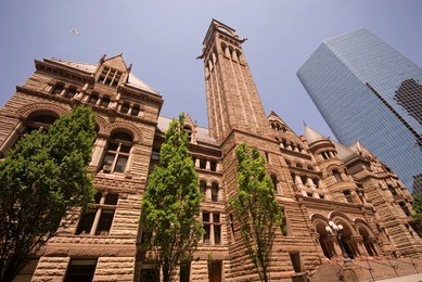 historic old city hall, downtown toronto, ontario, canada.