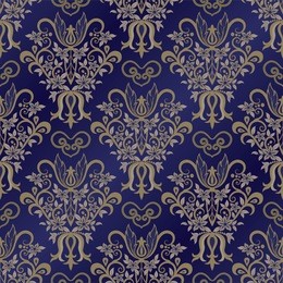 damask seamless pattern for design. vector illustration