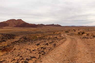 road in the desert sahara