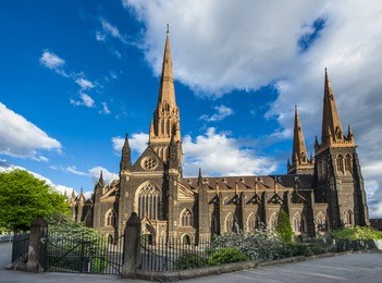st. patrick's roman catholic cathedral in melbourne, victoria, australia