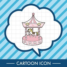merry-go-round theme elements