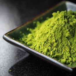 matcha tea in a bowl