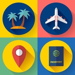 set of flat quality travel icons for web and applications.