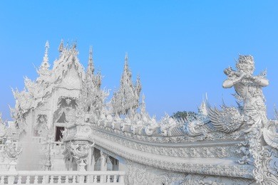 wat rong khun, white temple, chiang rai, thailand
