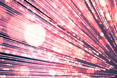 blurred fiber and plastic optic bokeh light for background